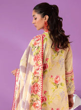 Alzohaib Colors Digital Printed Bana Doriya Dupatta Lawn 3 Piece Unstitched Suit AZ24CL CDB-10